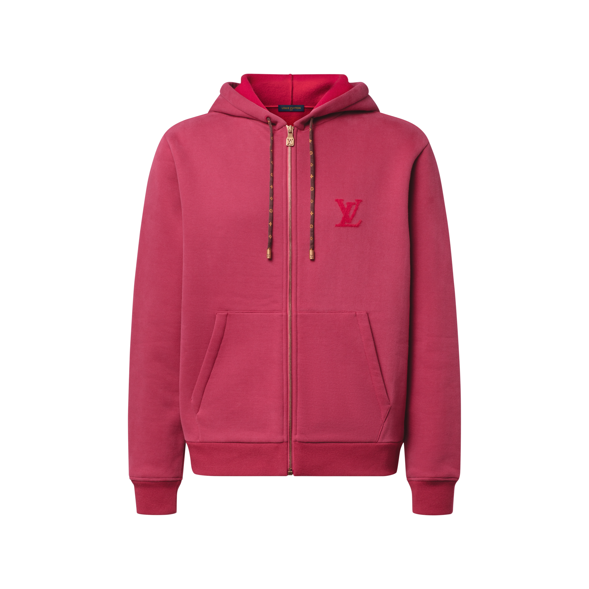 Needle-Punched Signature Zipped Hoodie - Ready-to-Wear | LOUIS VUITTON